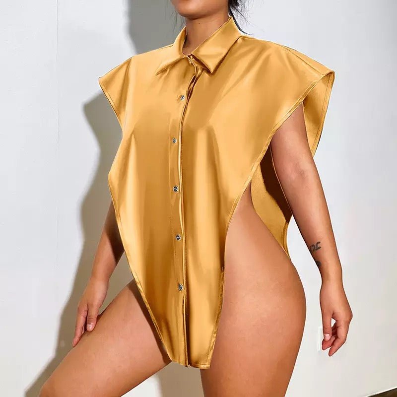 Long V Side Cut Out Top