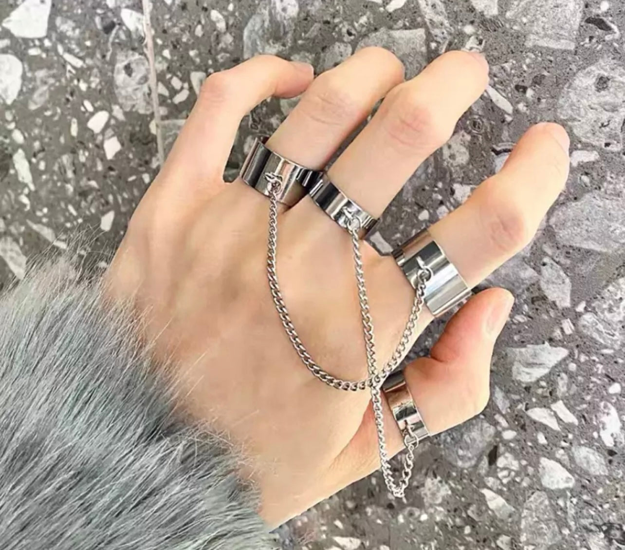 Gothic Ring Bracelet