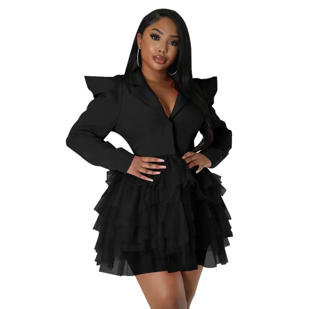 Baby Doll Ruffle Dress