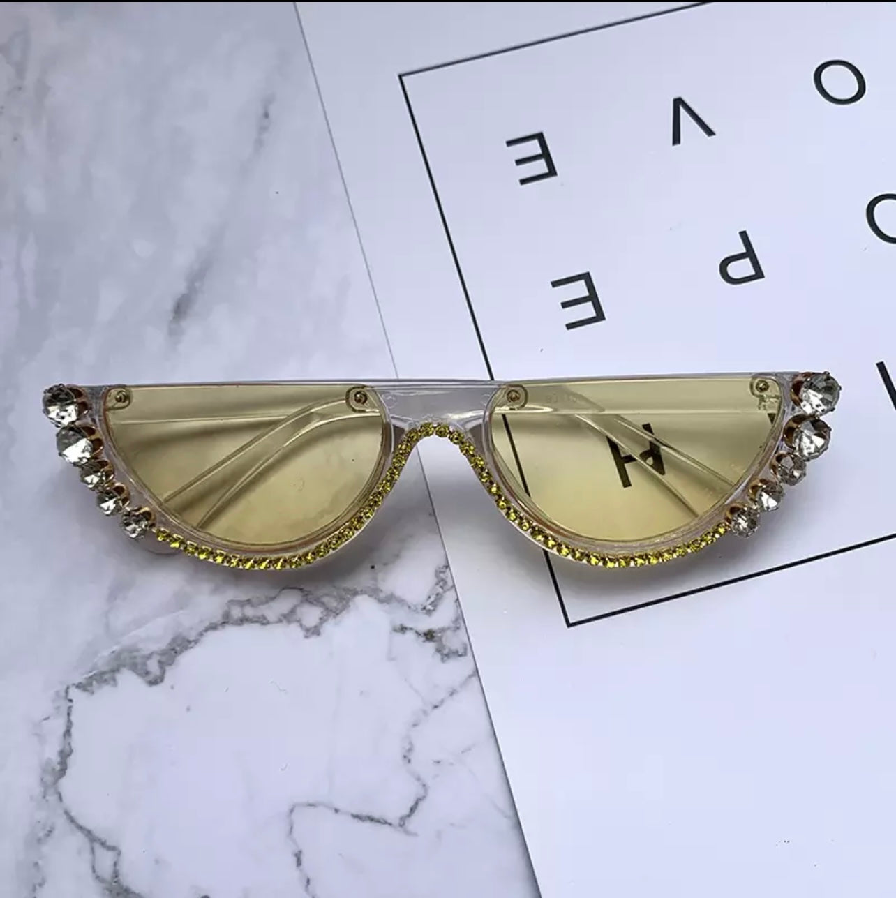 Half Diamond Sunglasses