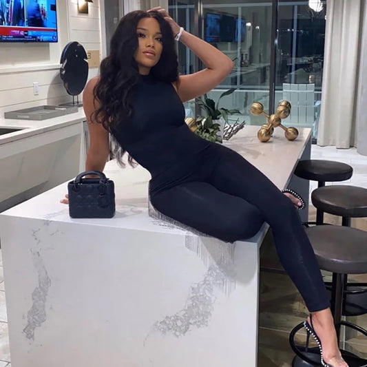 Fitted Short Sleeve Jumpsuit