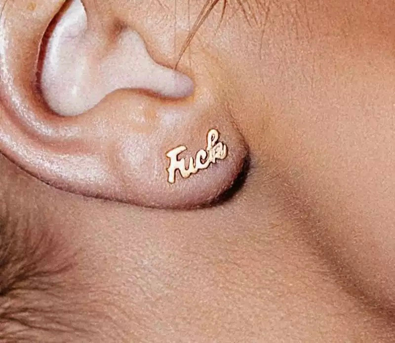 Fu$k Stud Earrings