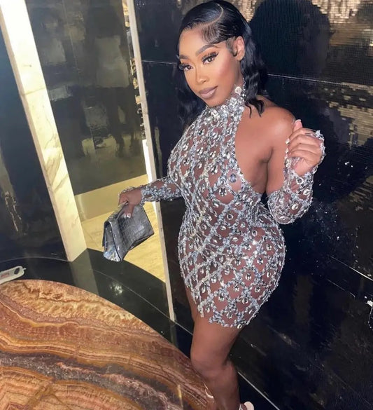 Diamond Out Party Dress