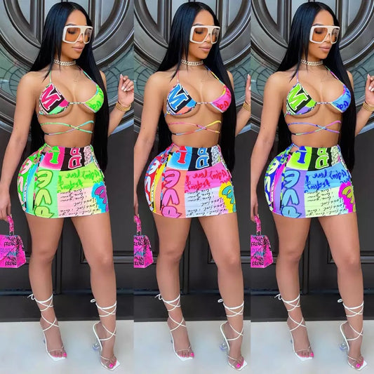 Hot Girl Skirt Set
