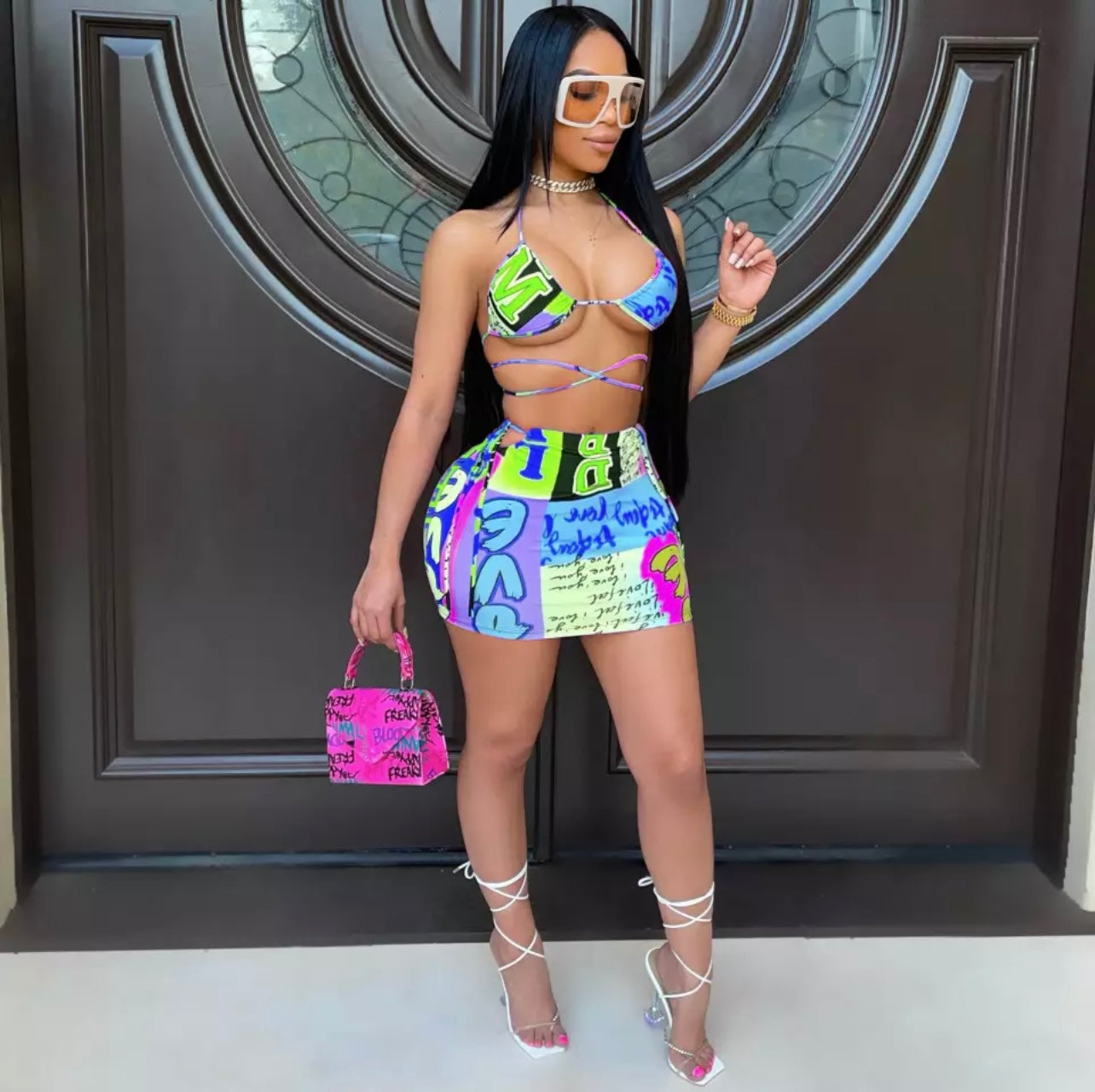 Hot Girl Skirt Set