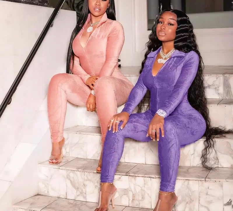 Sexy Velvet Jumpsuit