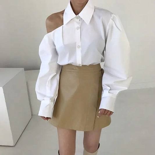 One Shoulder Vintage Top