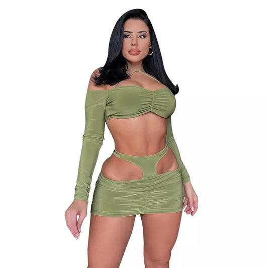 Plus Size T Cut Skirt Set