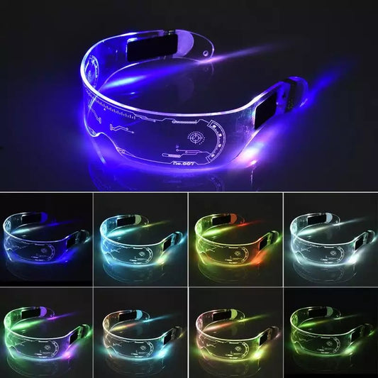 7 Color Led Light Clear Glasses