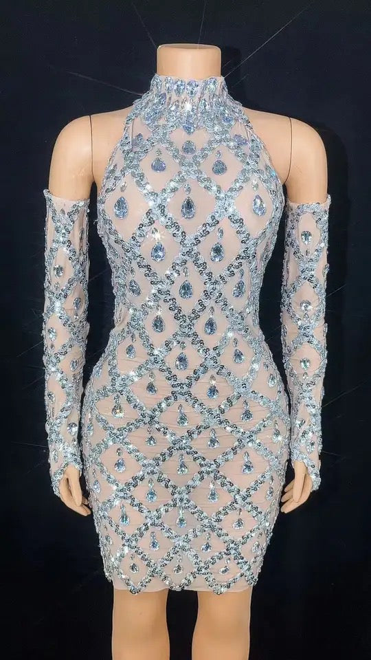 Diamond Out Party Dress