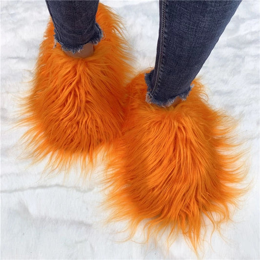 Long Hair Furry Slipper