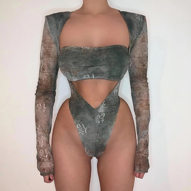 One Piece Stretchy Bodysuit
