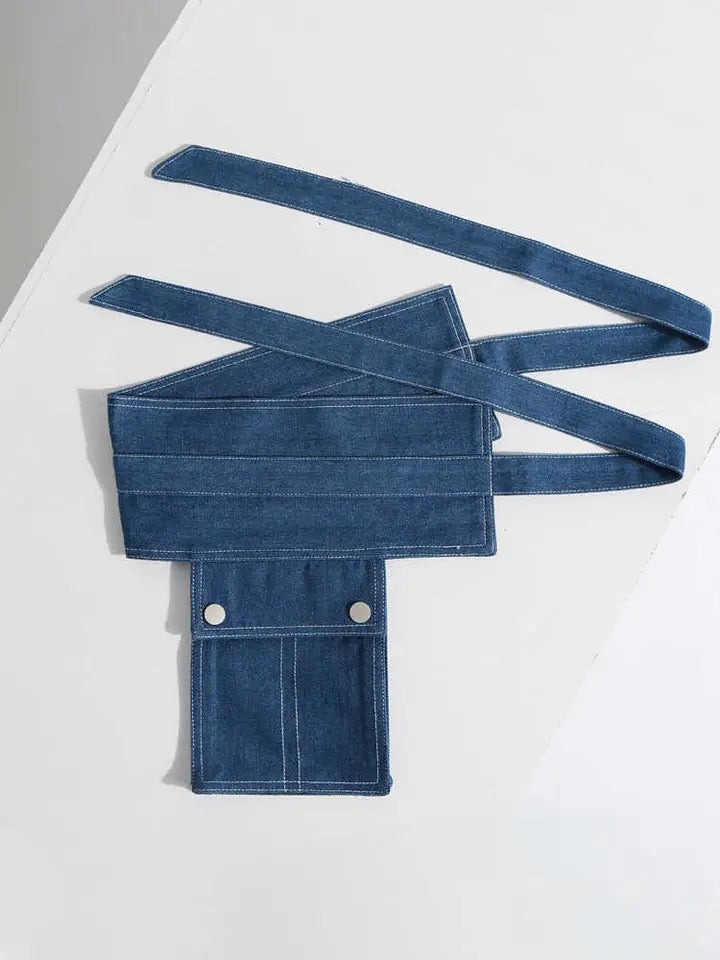 Blue Pocket Belt