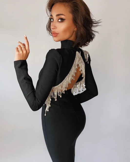 Diamond Backless Dress