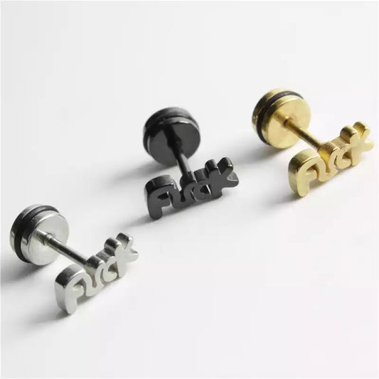 Fu$k Stud Earrings
