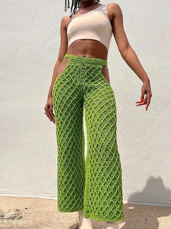 Sexy Cut Out Knit Pants