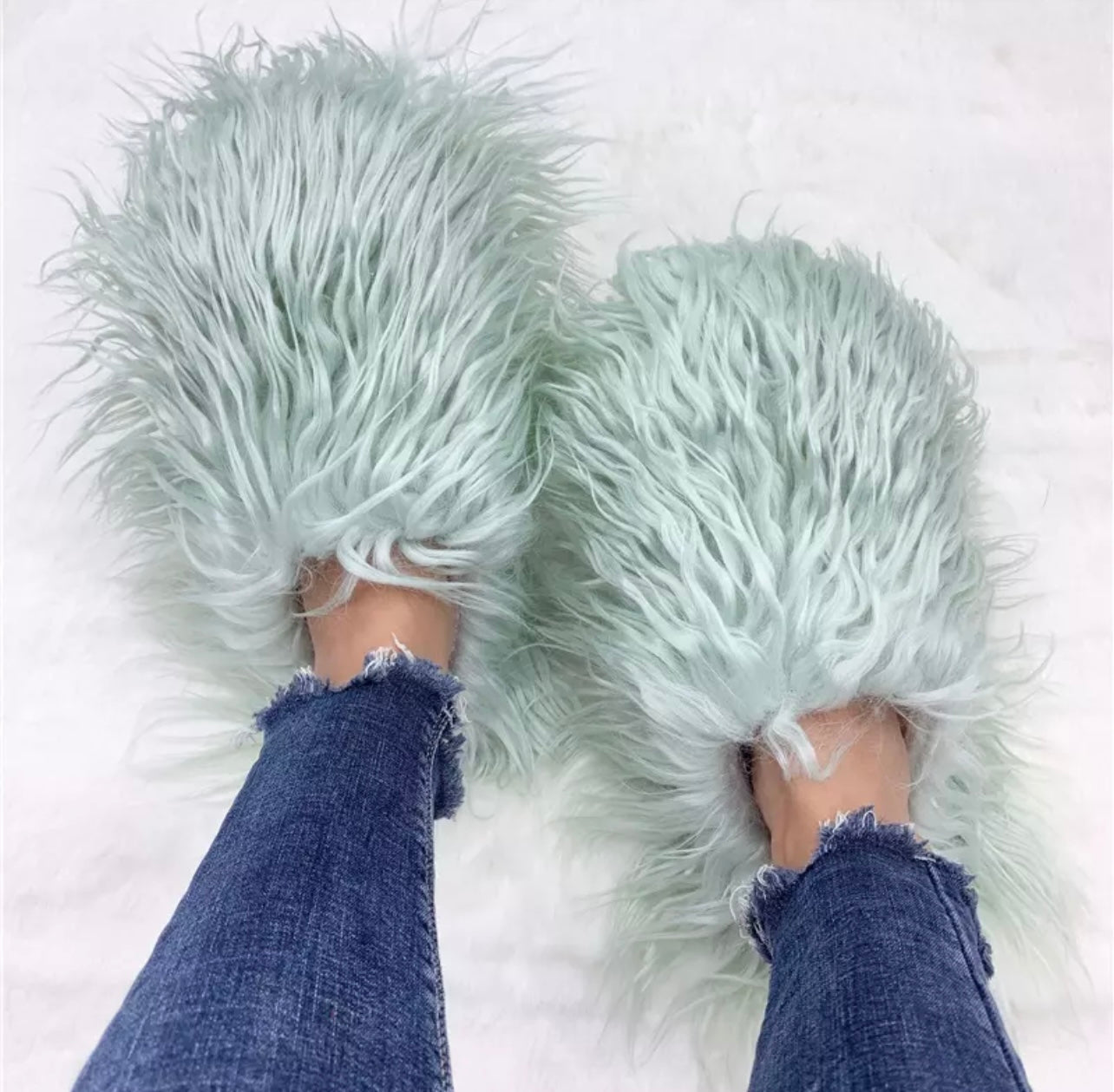 Long Hair Furry Slipper