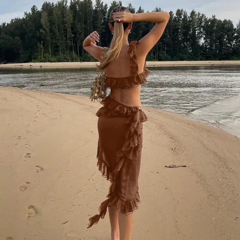 Ruffle Me Out Skirt Set