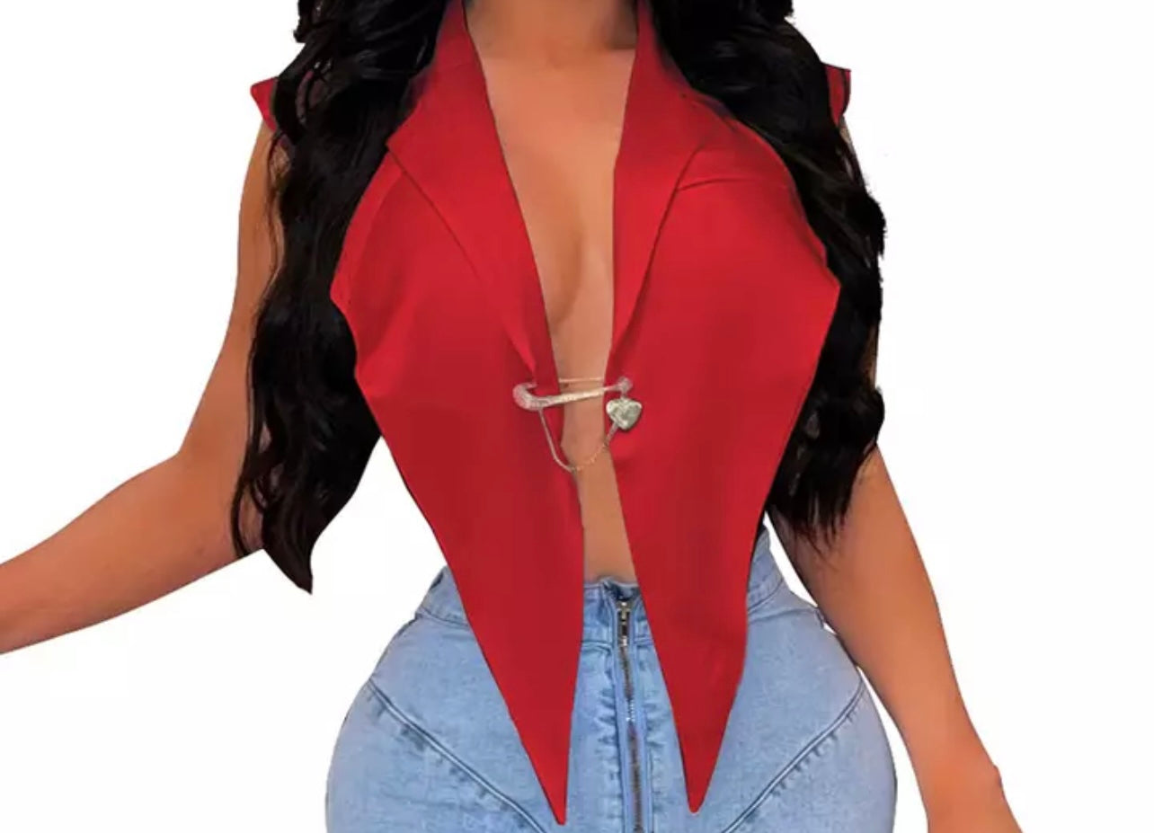 Pin Me Up V Top