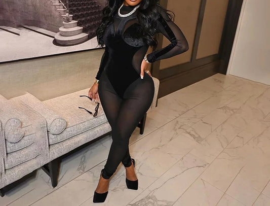 Sexy Sheer Jumpsuit