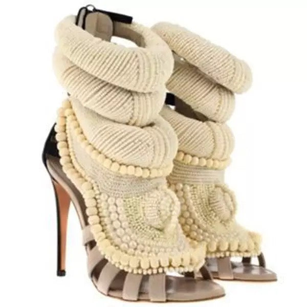 Pearl Rope Heels