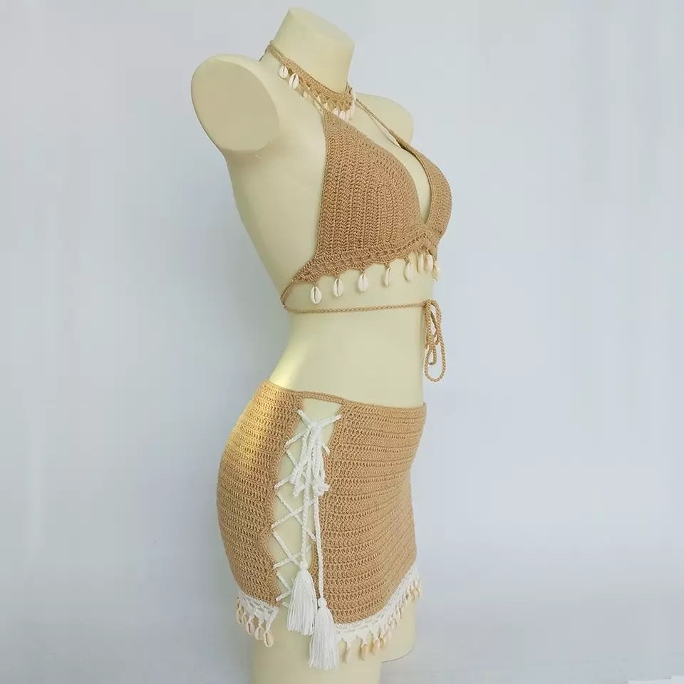 3 Piece Shell Bikini