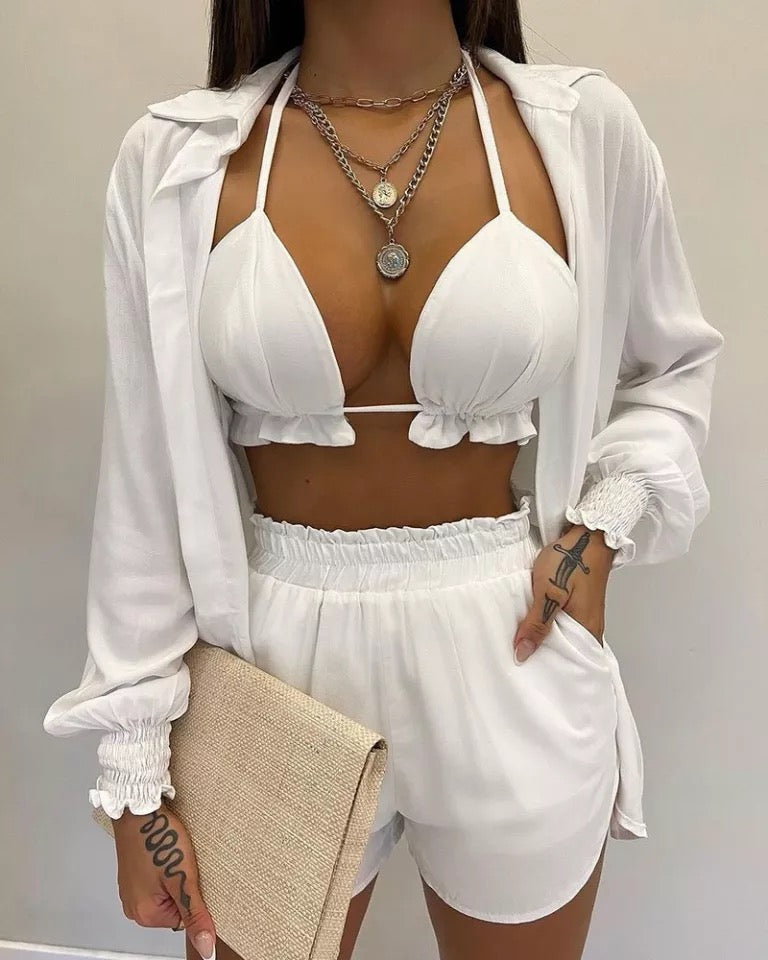 Plus Size 3 Piece Sexy Set