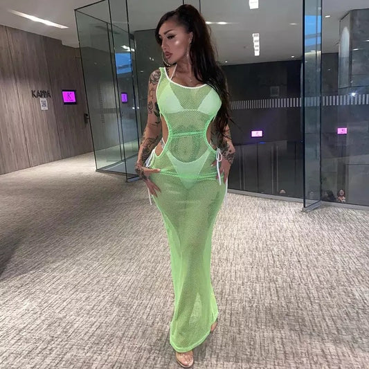 Net Swimsuit Cover Up