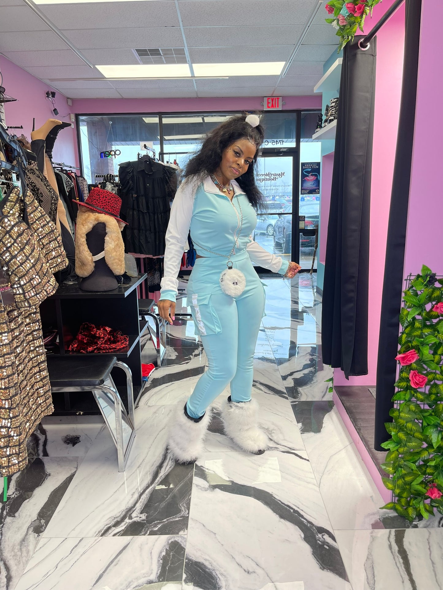 Sexy V Crop Tracksuit