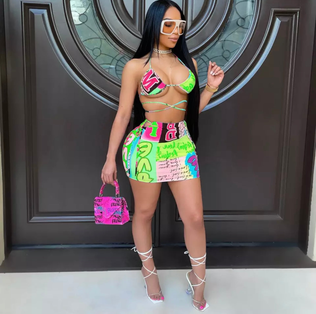 Hot Girl Skirt Set