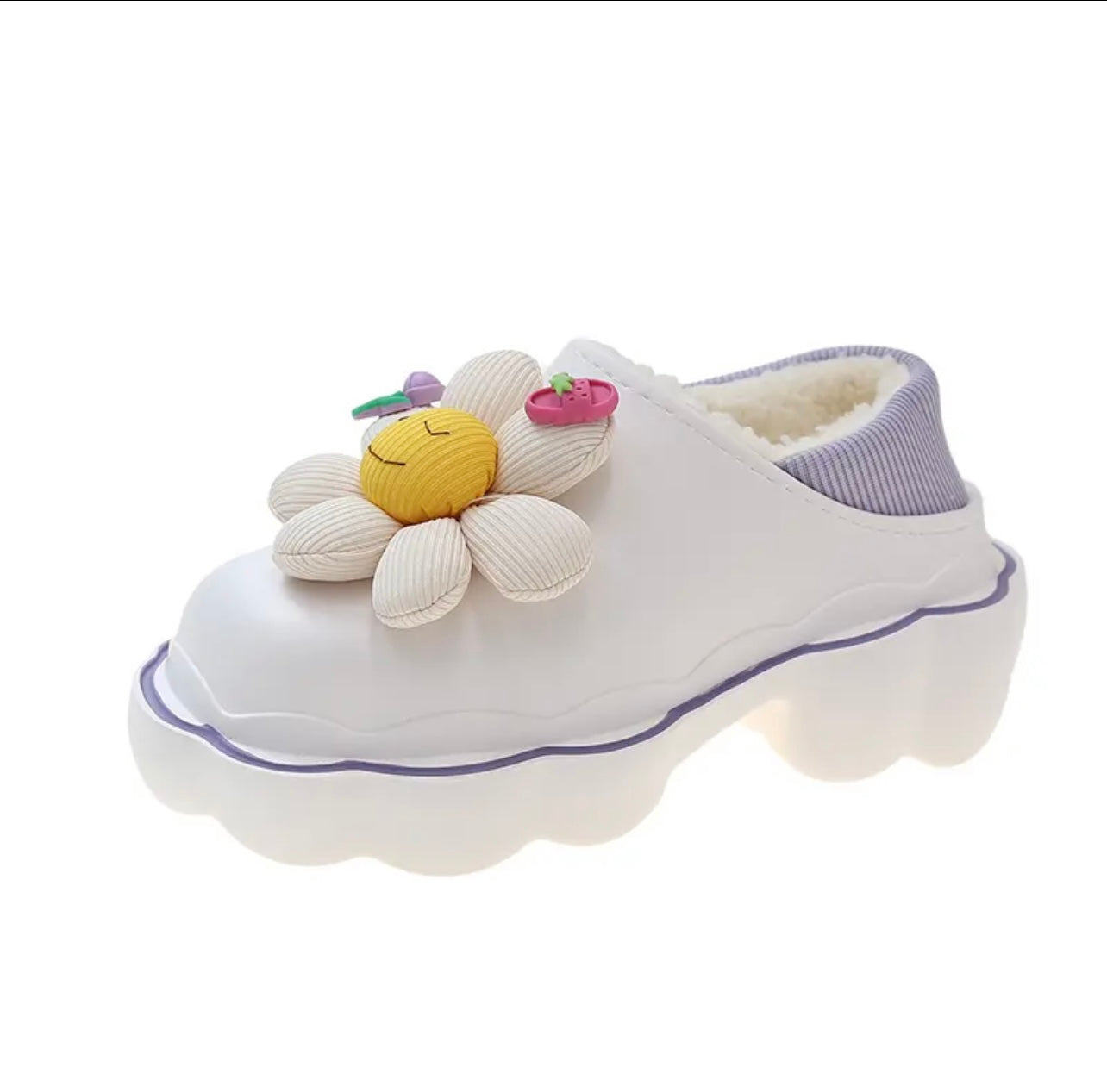 Fashionable 3D Flower Slipper