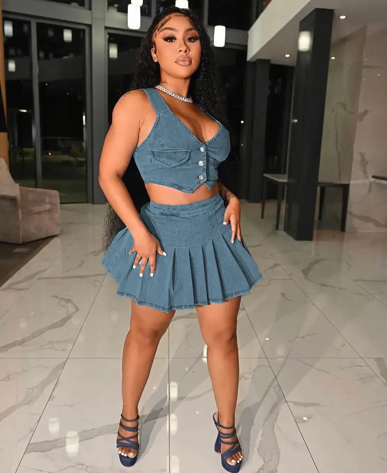 Hot Hitter Skirt Set
