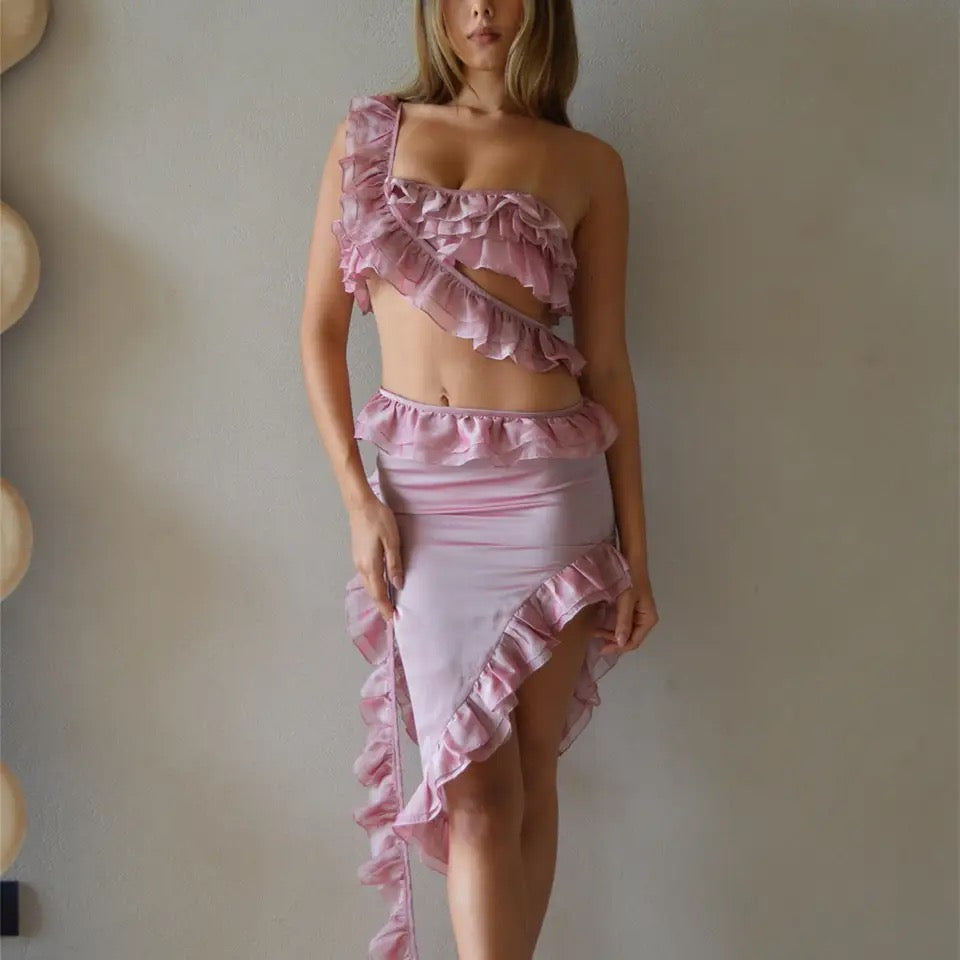 Ruffle Me Out Skirt Set