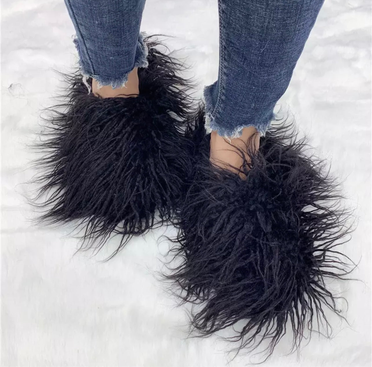 Long Hair Furry Slipper