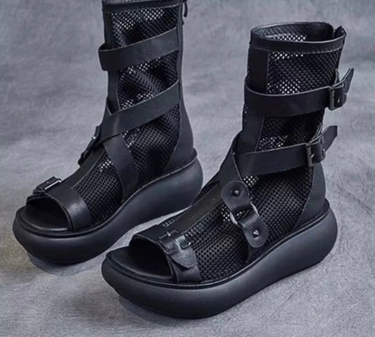 Open Toe Ankle Summer Boot