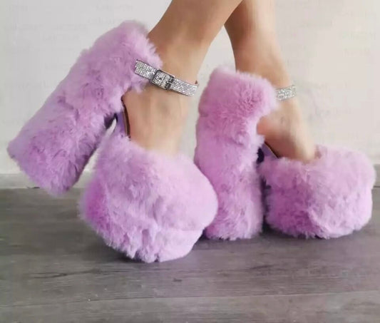 Fun Girl Fur Heels