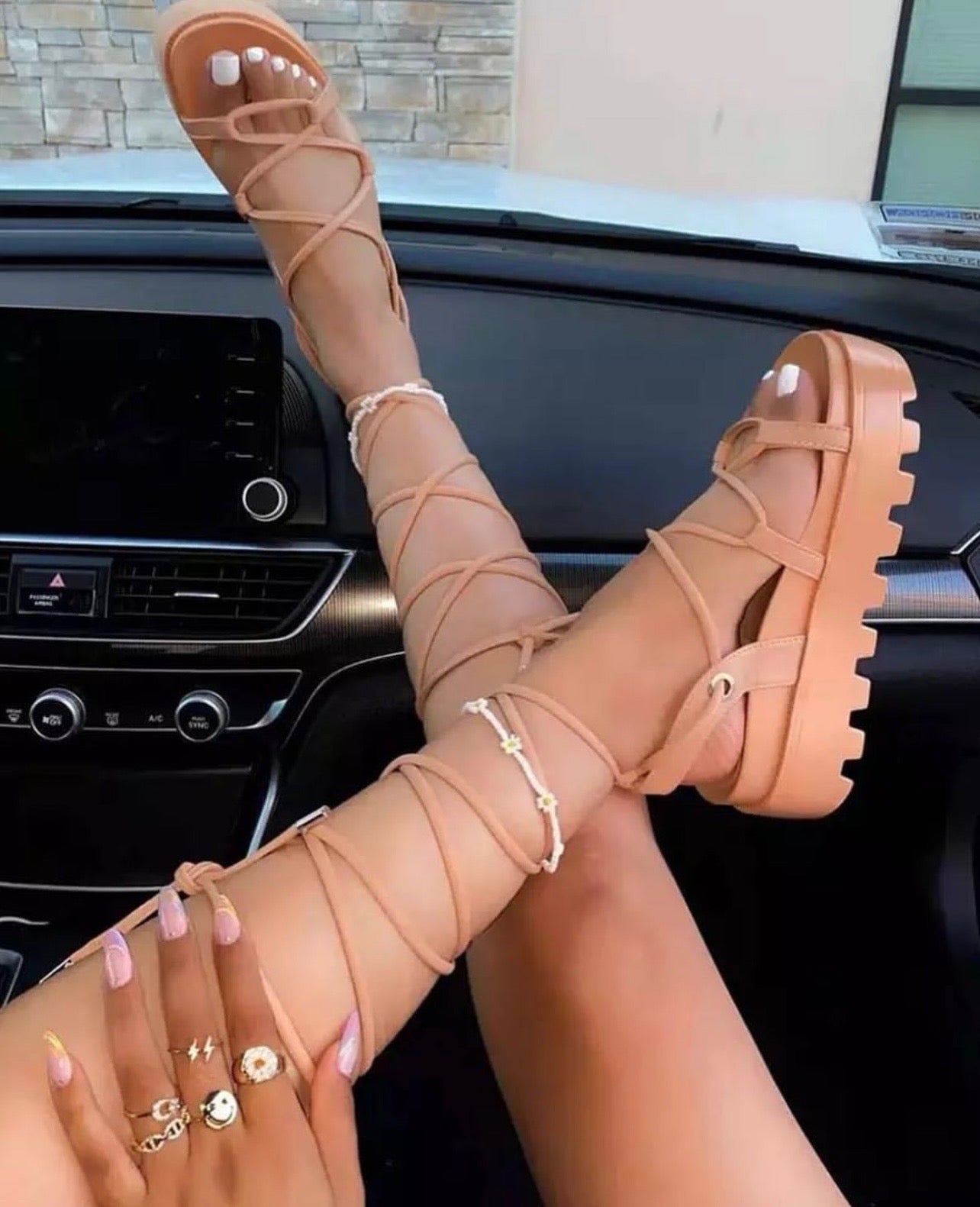 Lace-Up Sandles