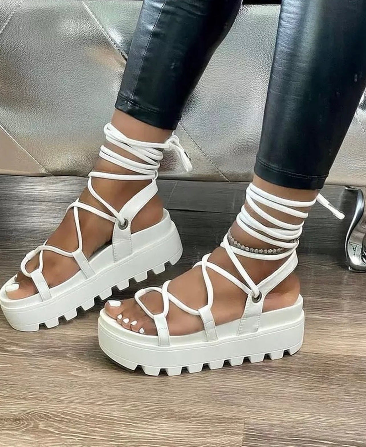 Lace-Up Sandles