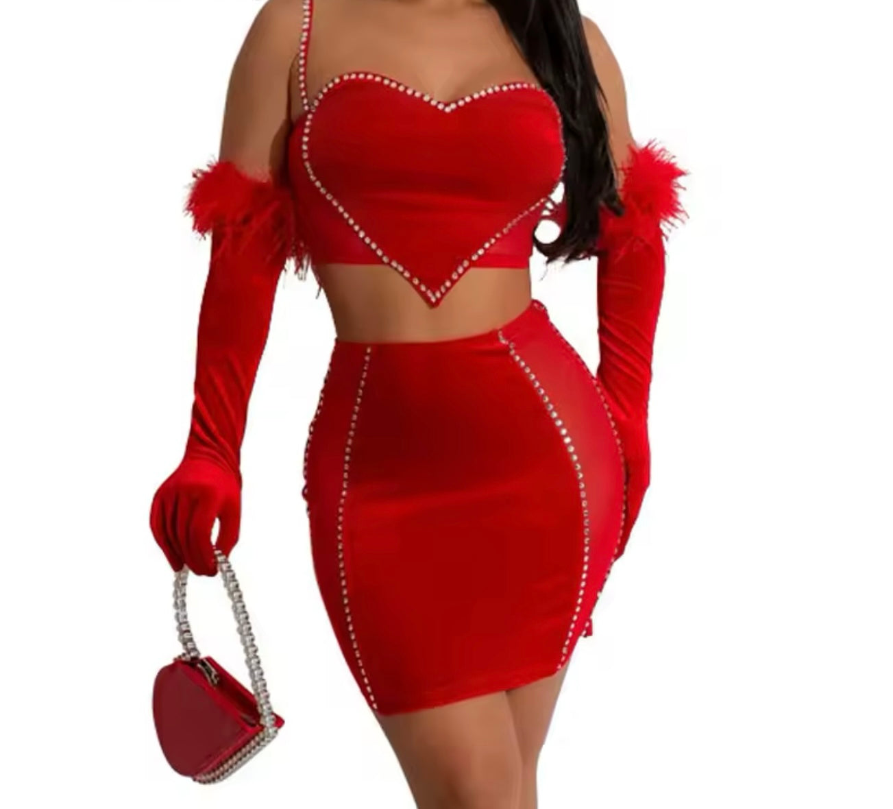 Heart Skirt Set 3 piece