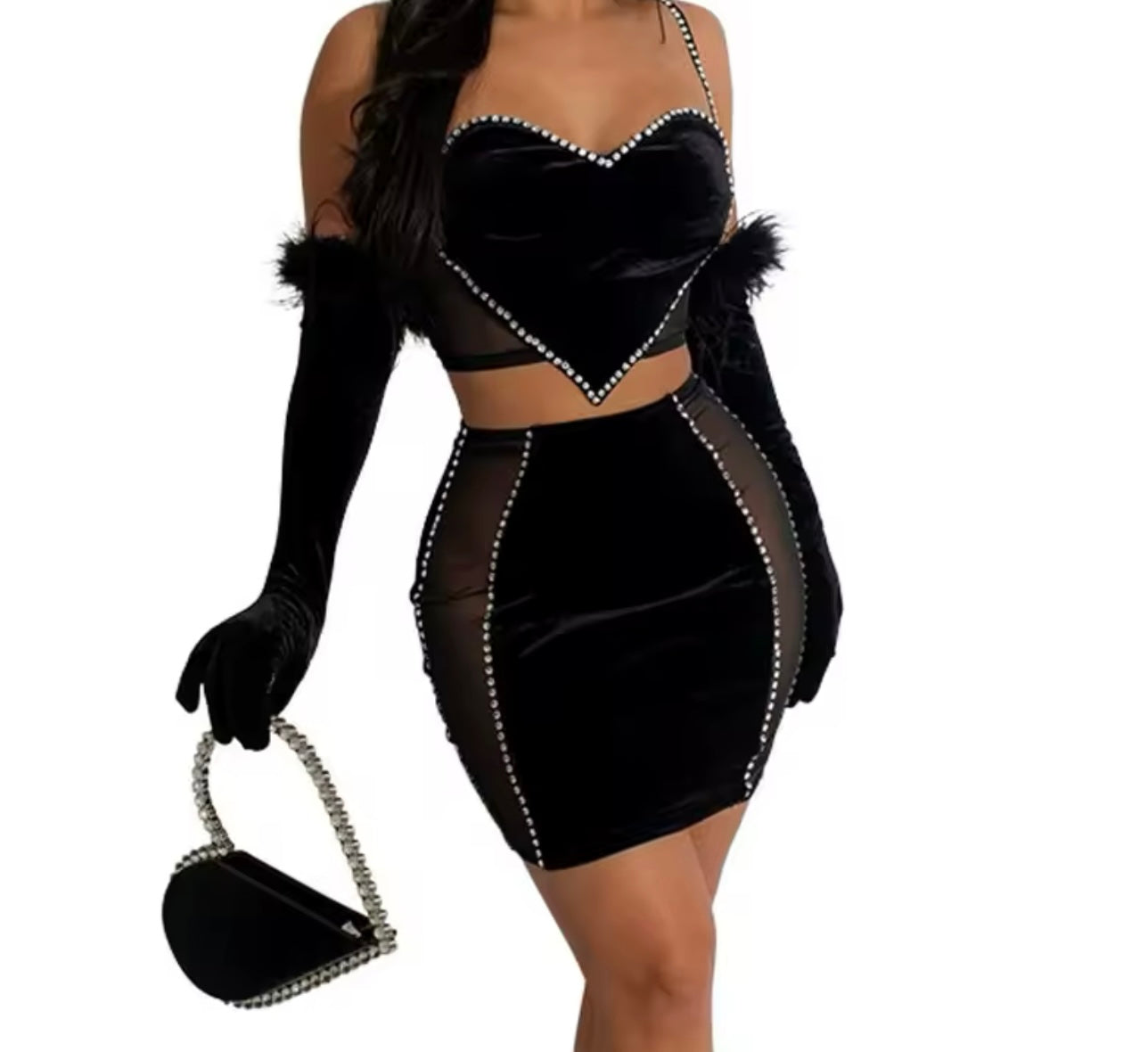 Heart Skirt Set 3 piece