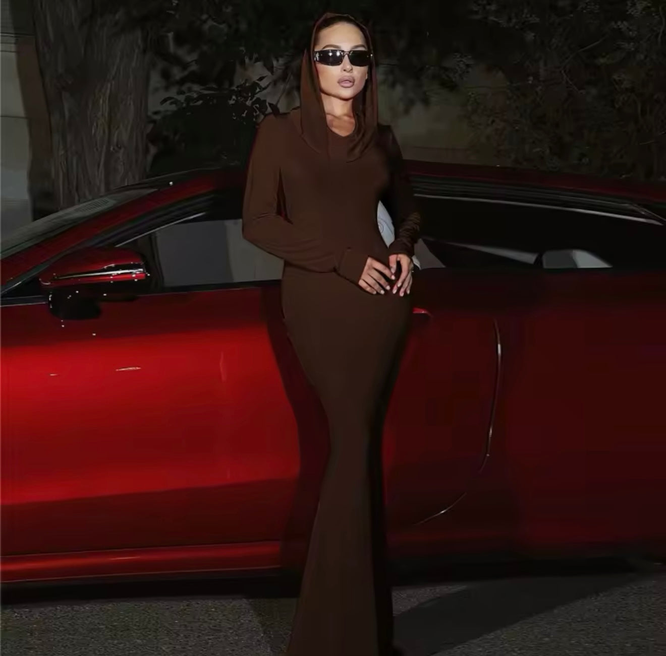 Long Pull over Hoodie Dress