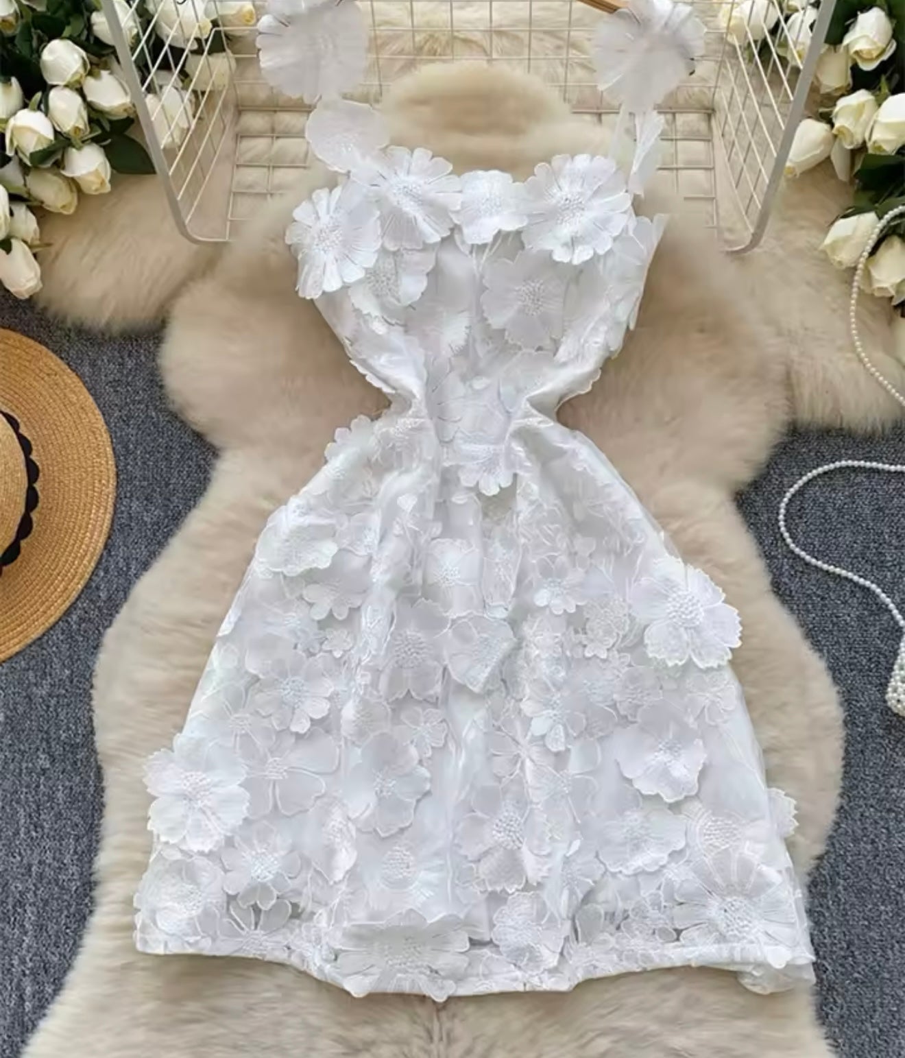 3D Floral Dress