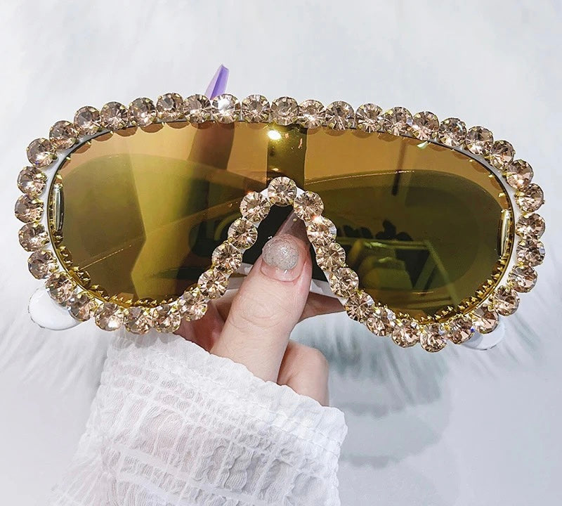 Retro Raceway Diamond Sunglasses