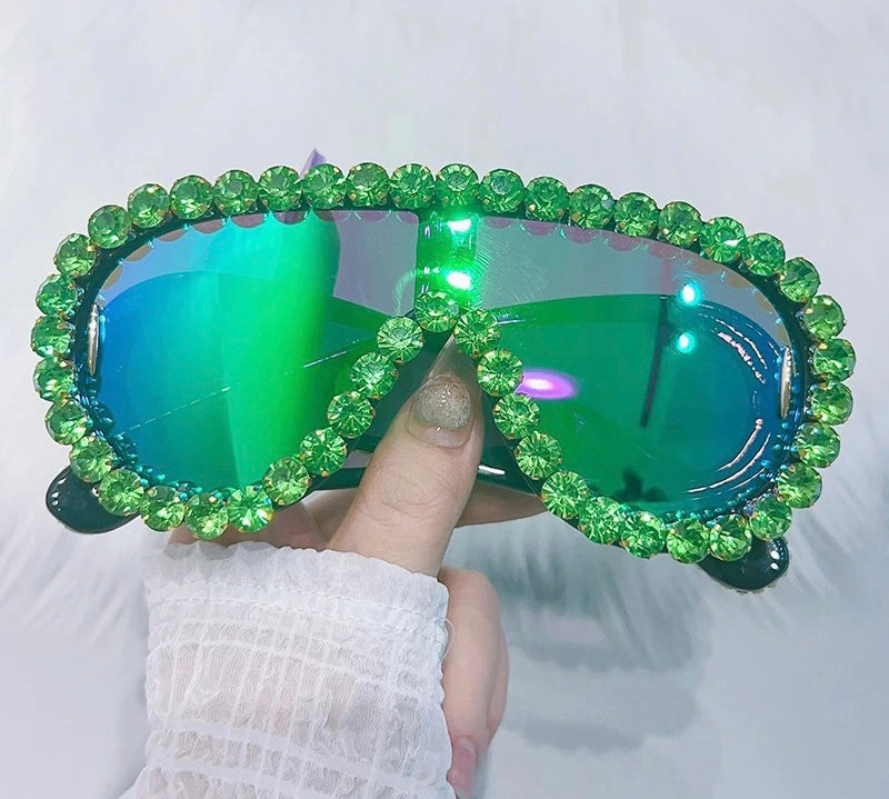 Retro Raceway Diamond Sunglasses