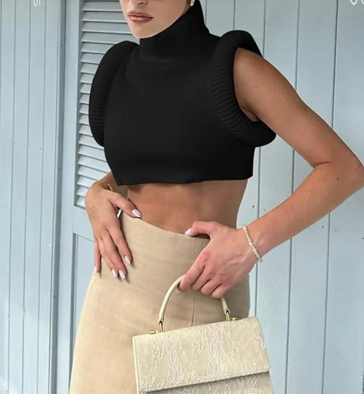 Retro Roll Crop Top