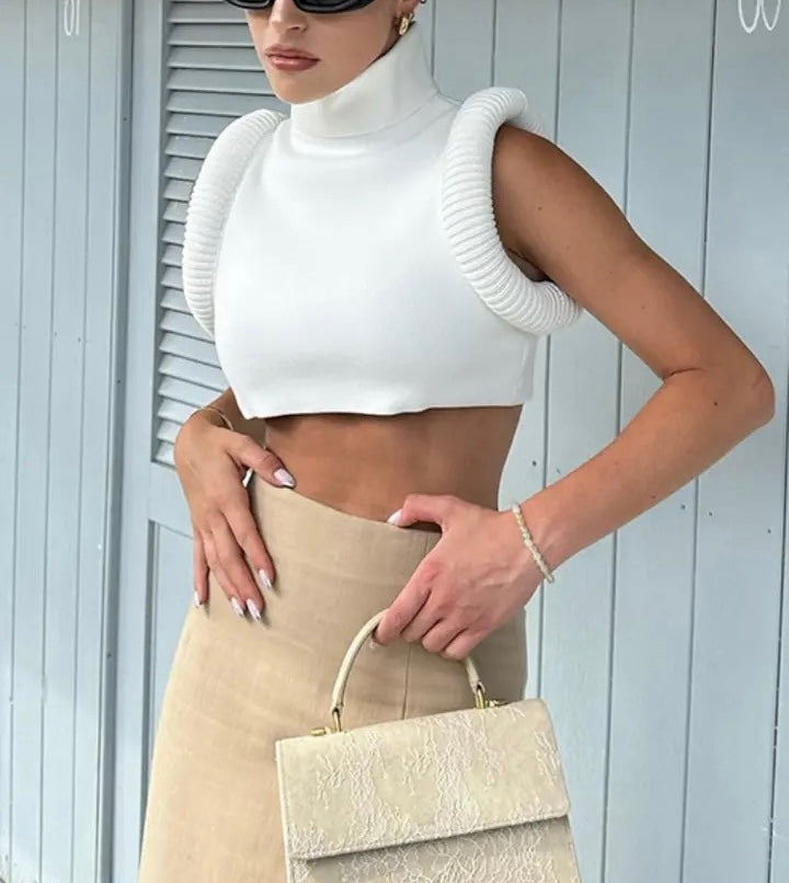Retro Roll Crop Top