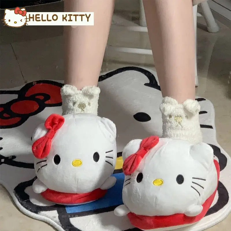 Hello Kitty Plush Slippers