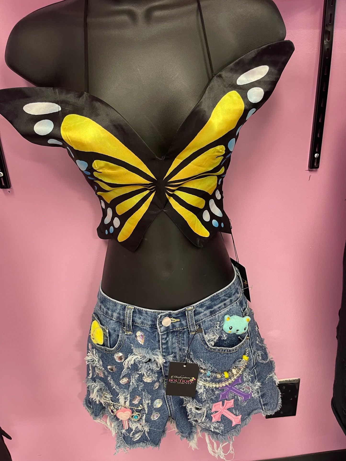 Custom Made Denim Charm Shorts