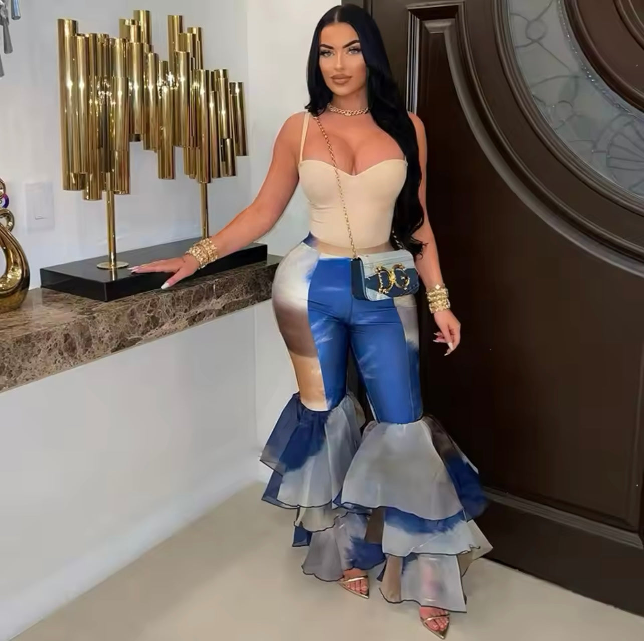 Super Flare Ruffle Pants