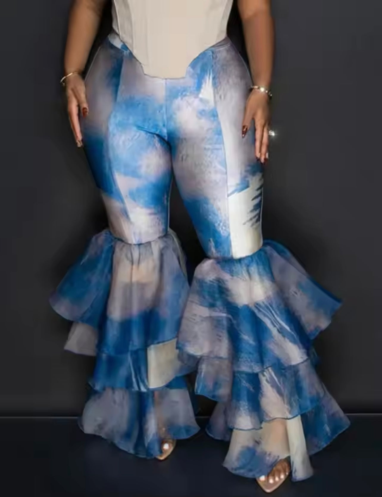 Super Flare Ruffle Pants